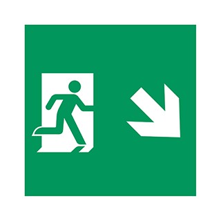 Пиктограмма EMGP-MARK-MA-RDOWN (Человек, Вниз-Вправо) (Arlight, Пластик)