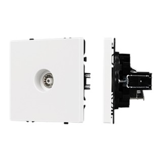 Механизм телевизионной розетки SCT-NOBE-MTV1-SFPL-WH (Arlight, Белый кварц)