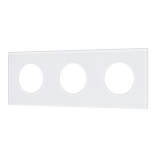 Рамка стеклянная FRM-GLARE-GC-3-WH (Arlight, -)