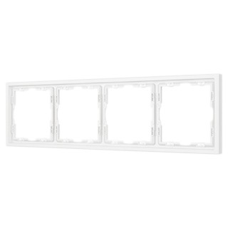 Рамка пластиковая FRM-NOBE-SFPL-4-WH (Arlight, Белый кварц)