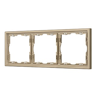 Рамка пластиковая FRM-NOBE-SFPL-3-GD (Arlight, Золотой песок)