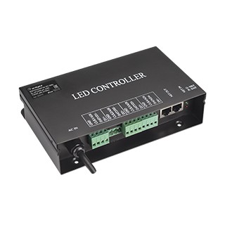 Контроллер HX-SPI-DMX-SL-4P (4096 pix, 220V, TCP/IP, add, ArtNet) (Arlight, IP20 Металл, 2 года)