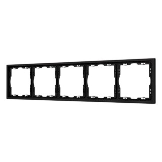 Рамка пластиковая FRM-NOBE-SFPL-5-BK (Arlight, Черный оникс)