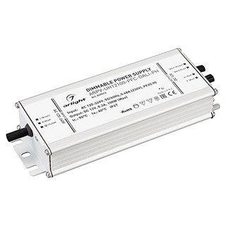 Блок питания ARPV-UH12100-PFC-DALI-PH (12V, 8.3A, 100W) (Arlight, IP67 Металл, 7 лет)