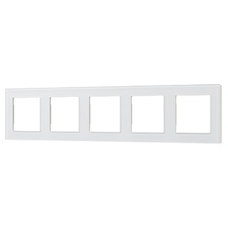 Рамка стеклянная FRM-GLARE-GS-5-WH (Arlight, -)