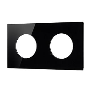 Рамка стеклянная FRM-GLARE-GC-2-BK (Arlight, -)