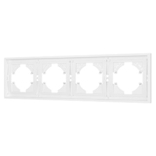Рамка пластиковая FRM-TENDO-PL-4-WH (Arlight, Белый)