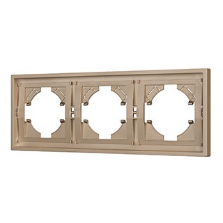 Рамка пластиковая FRM-TENDO-PL-3-GD (Arlight, Песочный)