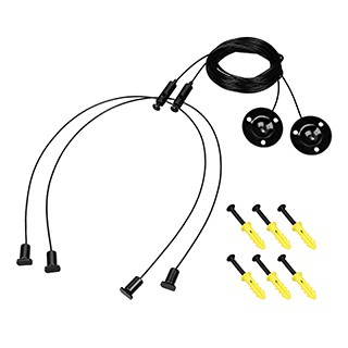 Подвес LINE-6070 2x4m Set BLACK (Pad 9x2mm) (Arlight, Металл)