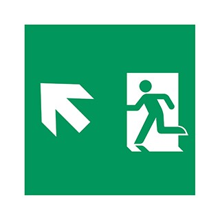 Пиктограмма EMGP-MARK-MA-LUP (Человек, Вверх-Влево) (Arlight, Пластик)