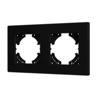 Рамка пластиковая FRM-PERIO-PL-2-BK (Arlight, -)