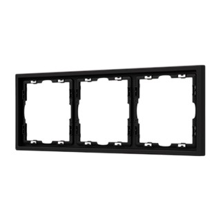 Рамка пластиковая FRM-NOBE-SFPL-3-BK (Arlight, Черный оникс)