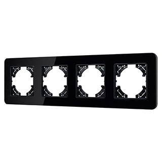 Рамка стеклянная FRM-OMALI-GS-4-BK (Arlight, -)