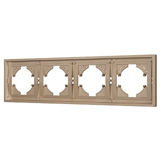 Рамка пластиковая FRM-TENDO-PL-4-GD (Arlight, Песочный)