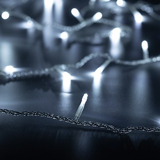 Светодиодная гирлянда ARD-STRING-HOME-5000-CLEAR-50LED-FLASH WHITE (230V, 3.5W) (Ardecoled, IP20)