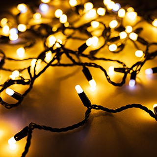 Светодиодная гирлянда ARD-STRING-CLASSIC-10000-BLACK-100LED-MILK-FLASH Warm (230V, 7W) (Ardecoled, IP65)