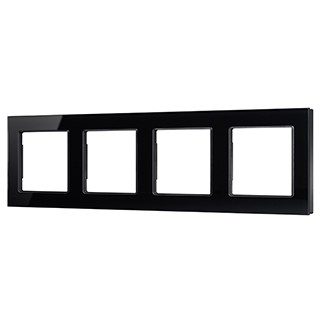 Рамка стеклянная FRM-GLARE-GS-4-BK (Arlight, -)