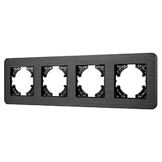 Рамка алюминиевая FRM-AKIRY-AL-4-BK (Arlight, -)