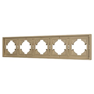 Рамка пластиковая FRM-TENDO-SFPL-5-GD (Arlight, Матовый песочный)