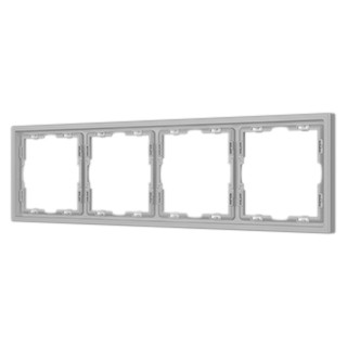 Рамка пластиковая FRM-NOBE-SFPL-4-IS (Arlight, Никель)