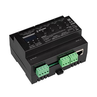 INTELLIGENT ARLIGHT Диммер SMART-DALI-104-82-RGBW-DT6/DT8-RDM-DIN (12-48V, 4x12A, DMX) (IARL, IP20 Пластик, 5 лет)