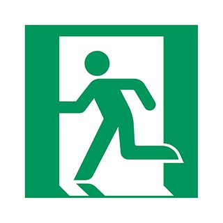 Пиктограмма EMGP-MARK-M-LEFT (Человек, движение влево) (Arlight, Пластик)