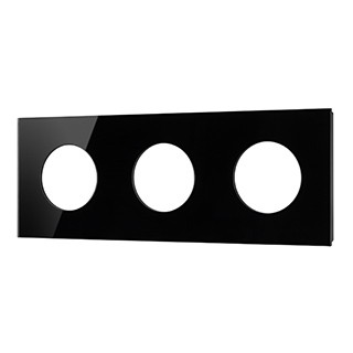 Рамка стеклянная FRM-GLARE-GC-3-BK (Arlight, -)