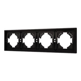 Рамка пластиковая FRM-TENDO-PL-4-BK (Arlight, Черный)